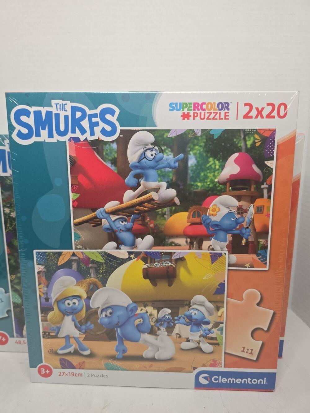 Clementoni The Smurfs SUPERCOLOR Puzzle 2x20 . The Smurfs New Sealed Smurfette